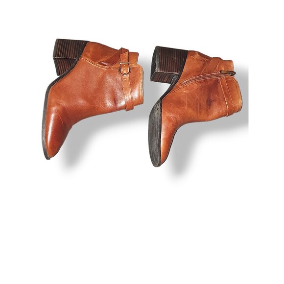 Essex Lane Ankle Fall’s Gold Bootie Western Cowgirl Side Zip Size 9 - Picture 2 of 5